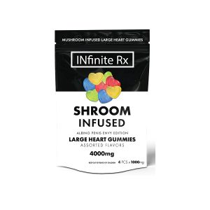 INfinite Rx Shroom Infused Albino Penis Envy Edition Large Heart Gummies Edibles